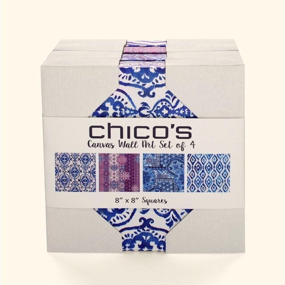 CHICO’S CANVAS WALL ART SET OF 4